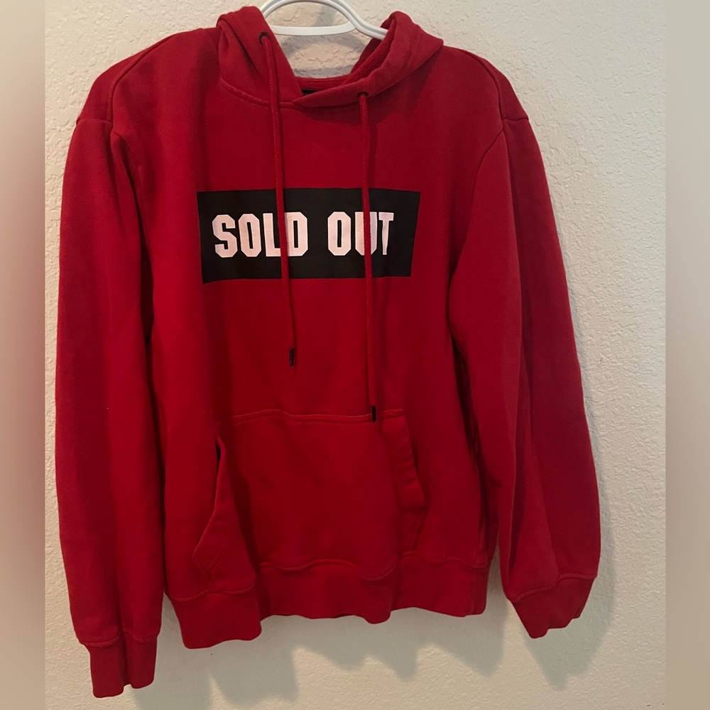 Forever 21 Design Red Hoodie Size L